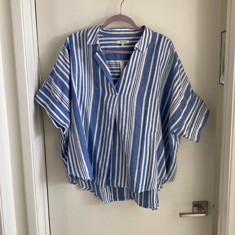 Striped Madewell pullover top